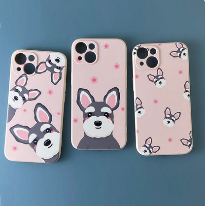Pink Schnauzer iPhone Case