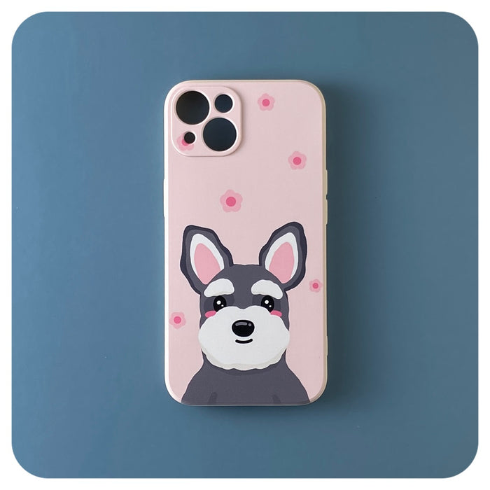 Pink Schnauzer iPhone Case
