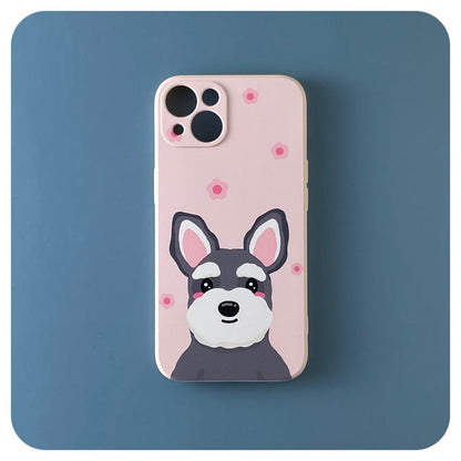 Pink Schnauzer iPhone Case