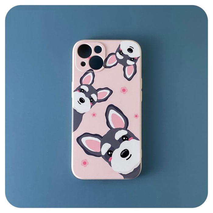 Pink Schnauzer iPhone Case