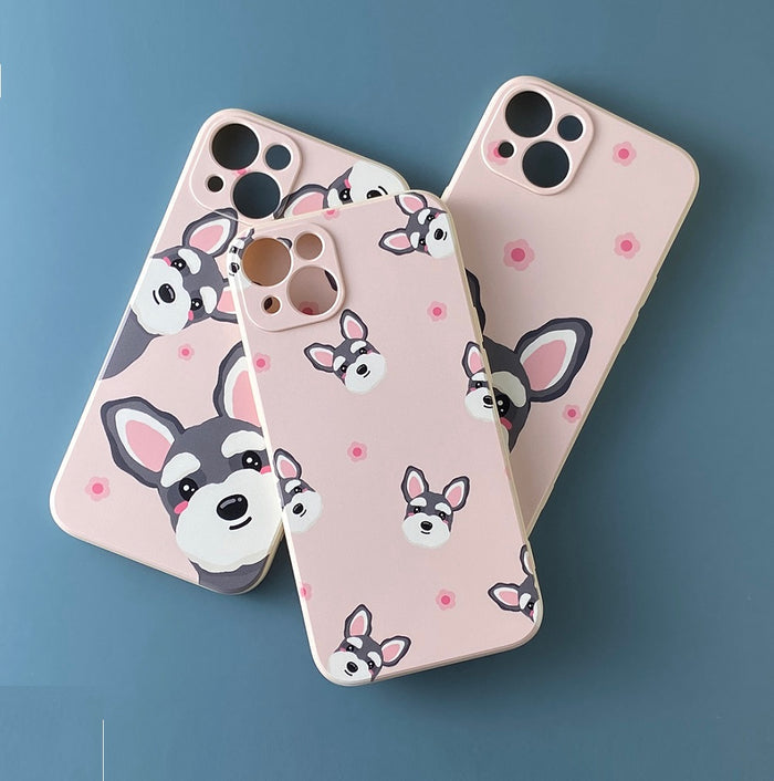 Pink Schnauzer iPhone Case