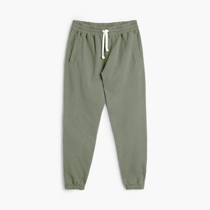 Plush Joggers - 100% GOTS Certified Organic Cotton Adult Sweatpants - Thyme - Teens and Adults - Made in Canada - mini mioche