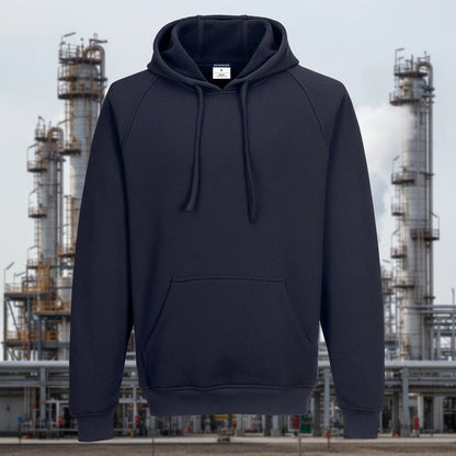 Portwest FR Navy Heavyweight BizFlame Hooded Sweatshirt FR708-NV