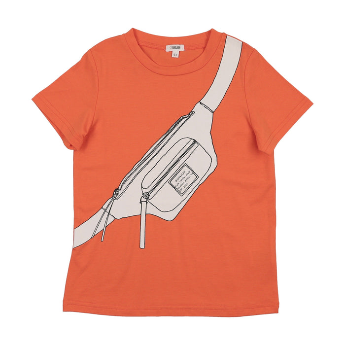 Printed Fanny Pack Short Sleeve Cotton T-Shirt - Girl