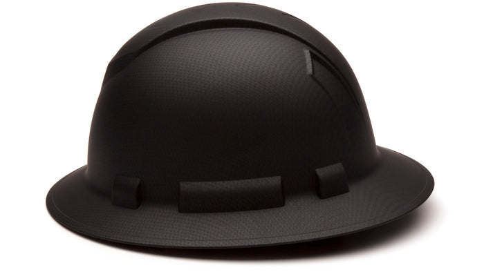Pyramex Black Graphite Ridgeline Full Brim Hard Hat HP54117
