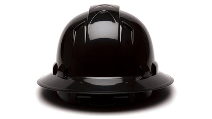 Pyramex Black Ridgeline Full Brim 4 Pt Ratchet Suspension HP54111