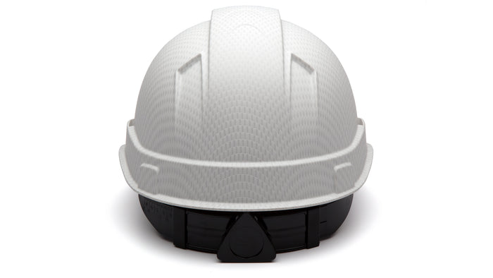 Pyramex Matte White Graphite Ridgeline Standard Hard Hat HP44116C