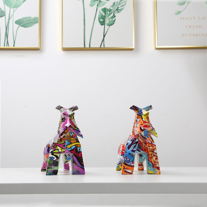 Rainbow Schnauzer Ornament