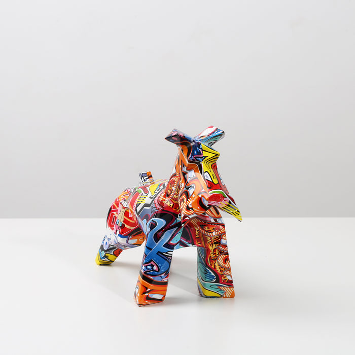 Rainbow Schnauzer Ornament