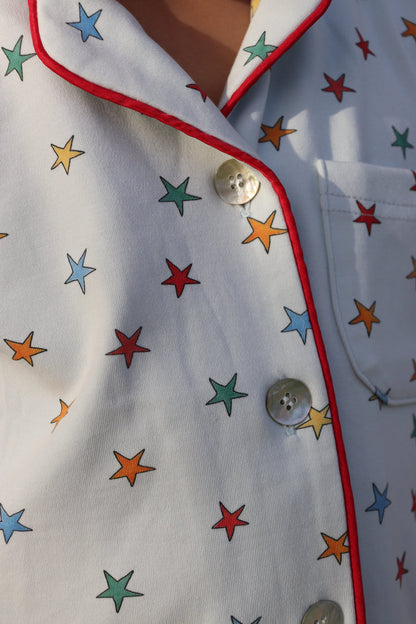 Retro Star Two Piece Short Sleeve Set
