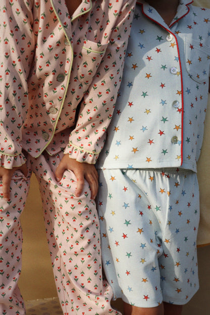 Retro Star Two Piece Short Sleeve Set