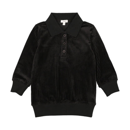 Ribbed Velour Polo