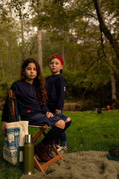 Ribbed Velour Sweatshirt Girls