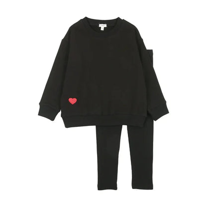 Ribbed Velour Sweatshirt Girls