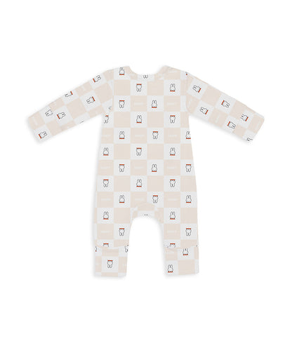 Romper Viscose from Bamboo Birch Miffy Checker