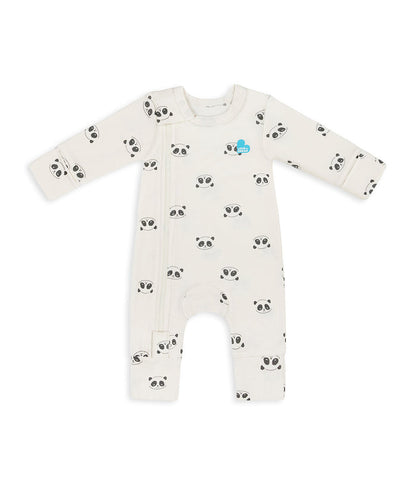 Romper Viscose from Bamboo Cream Sleepy Pandas