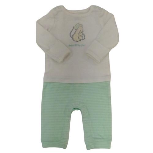 Romper (White/Mouse)