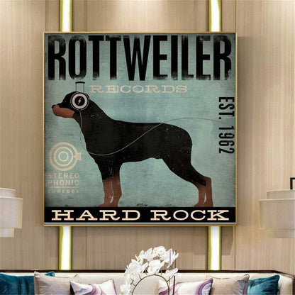 Rottweiler Records Wall Art
