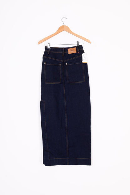 Ruby Womens Blue Maxi Skirt Size 6
