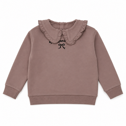 Ruffle Collar Sweatshirt - Girls