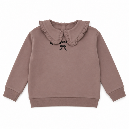 Ruffle Collar Sweatshirt - Girls