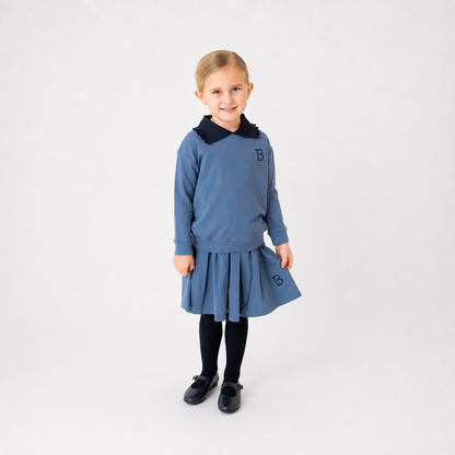 Sailor Collar Sweatshirt - Girls