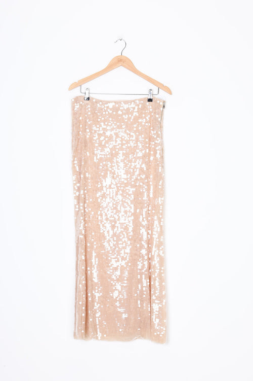 Sass & Bide Womens Cream Maxi Skirt Size 10
