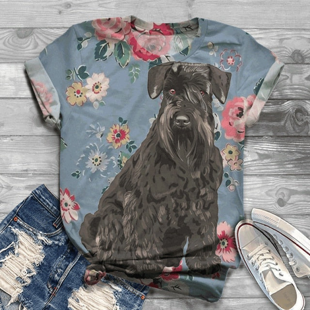 Schnauzer All over Print Women T-Shirt