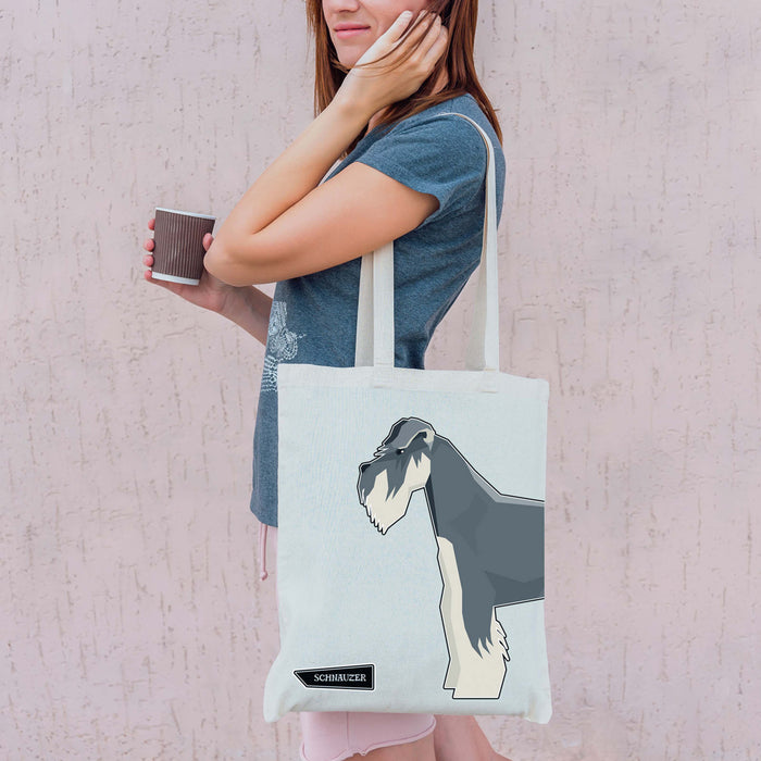 Schnauzer Canvas Tote Bag