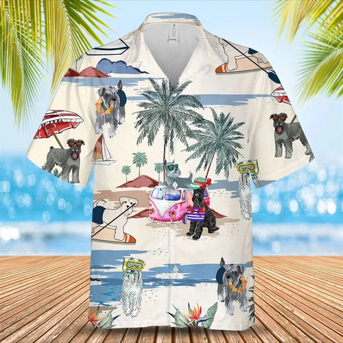 Schnauzer Hawaiian Shirt