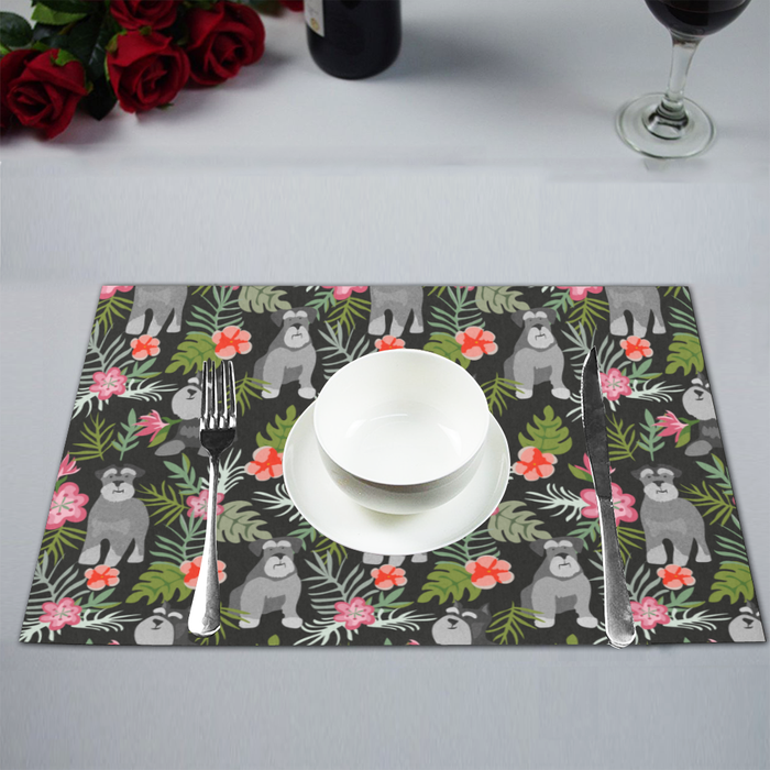 Schnauzer Placemats Set