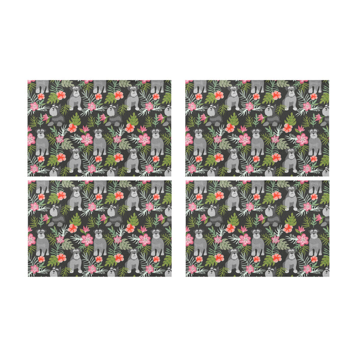 Schnauzer Placemats Set