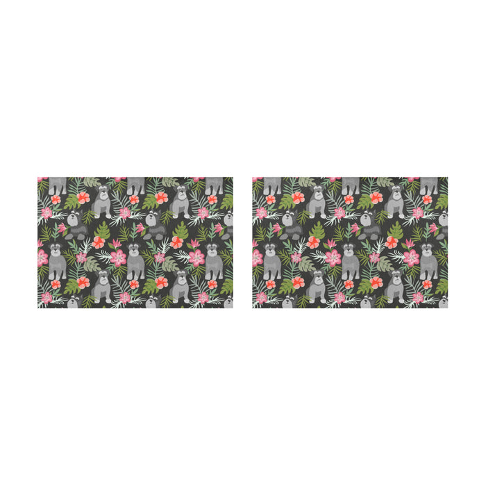Schnauzer Placemats Set