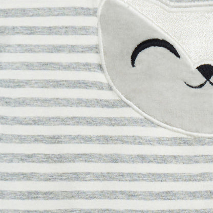 Self-Soothing Footless Romper Cotton Grey Stevie The Bunny™