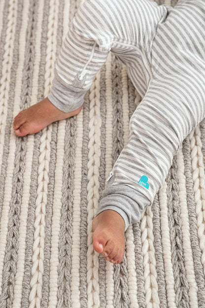 Self-Soothing Footless Romper Cotton Grey Stevie The Bunny™