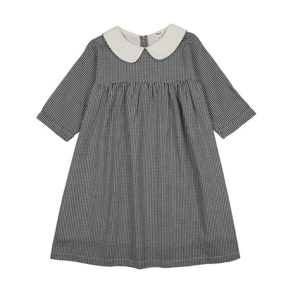 Shabbos Plaid 3/4 Sleeve Dress