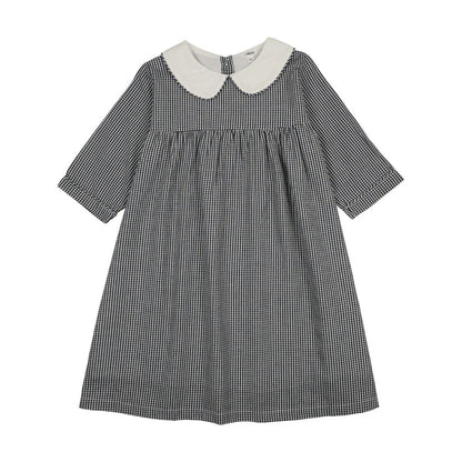 Shabbos Plaid 3/4 Sleeve Dress