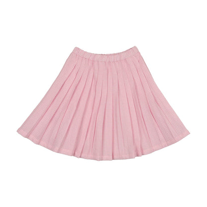 Shabbos Plaid Pleated Skirt