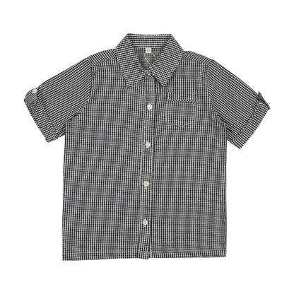 Shabbos Plaid Short Sleeve Shabbos Shirt - Boy