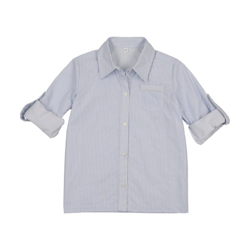 Shabbos Sailor Stripe Short Sleeve Shabbos Shirt - Boy