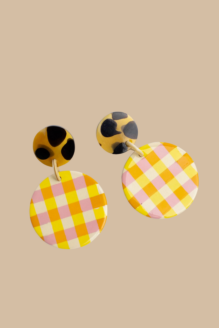 Sherbert Gingham Earrings