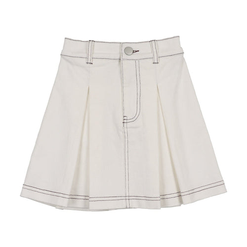 Sherpa Patch Jean Skirt
