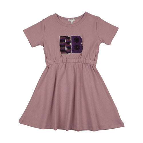 Sherpa Patch Short Sleeve Dress