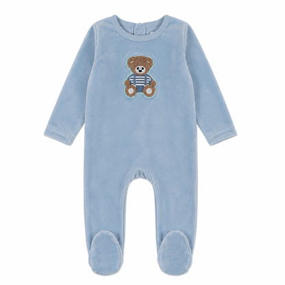 Sherpa Teddy Velour Footie
