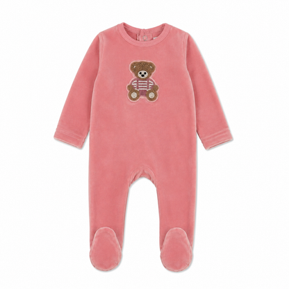 Sherpa Teddy Velour Footie