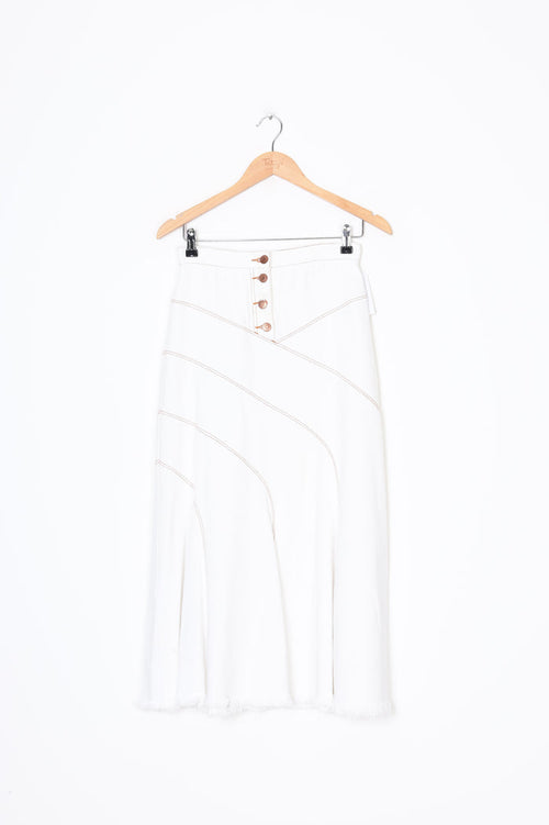 Shona Joy Womens White Skirt Size 8