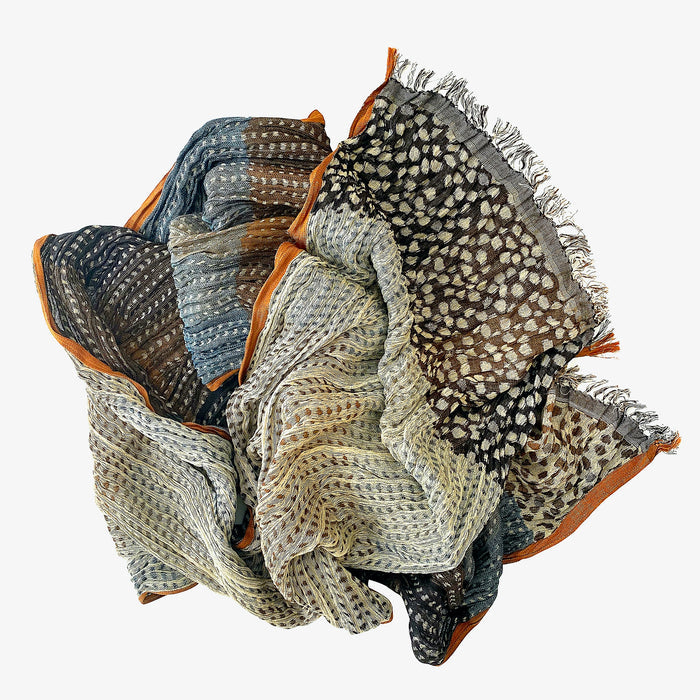 Silk Crinkle Scarf in Willow
