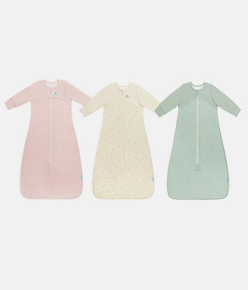 Sleep Bag Bundle 1.0 | 1.5 TOG | Pink Twinkle | Oatmeal Twigs | Olive Twigs
