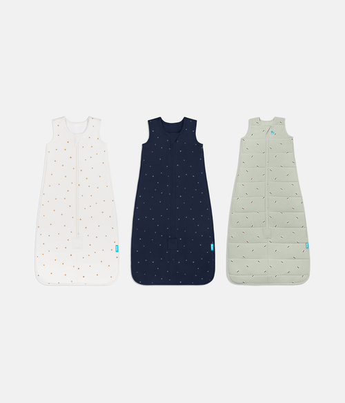 Sleep Bag Bundle | 1.5 TOG | 2.5 TOG | Buff Twinkle | Navy Twinkle | Olive bees