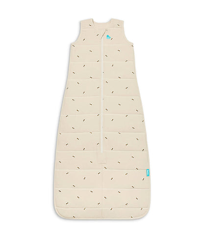 Sleep Bag Sleeveless 2.5 TOG Quilted Cotton Oatmeal Marl Bees
